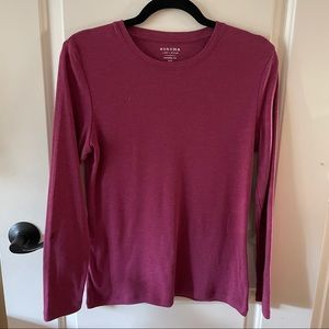 Magenta long sleeve tee
